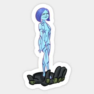 Annoyed Cortana Sticker